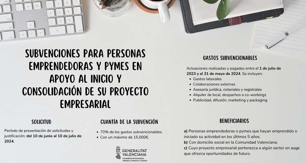 Convocadas ayudas para apoyar iniciativas empresariales (también coops) de hasta 5 años